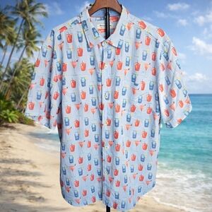 Tropical Print Men's Shirt